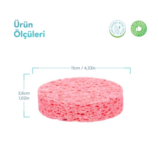 Sevi Bebe Selülozik Banyo Süngeri Pembe