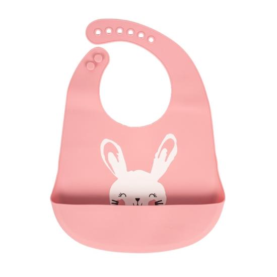 Sevi Bebe Silikon Mama Önlüğü Pembe