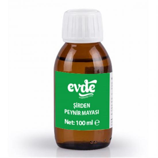 Evde Şirden Peynir Mayası 100 ml Helal Belgeli