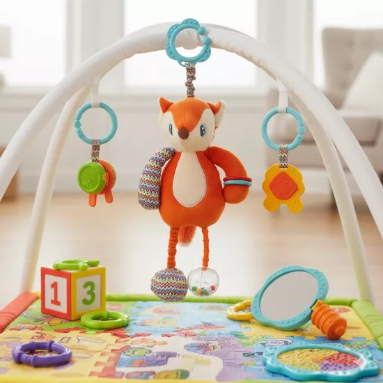 Sevimli Tilki Çıngıraklı Aktivite Oyuncağı