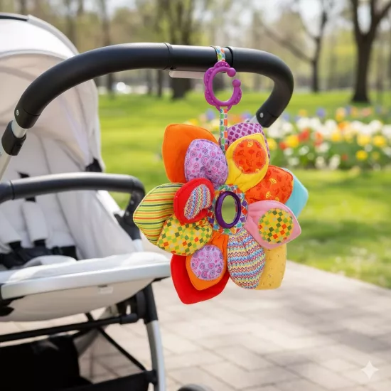 Neşeli Çiçek Asılabilir Aktivite Oyuncağı